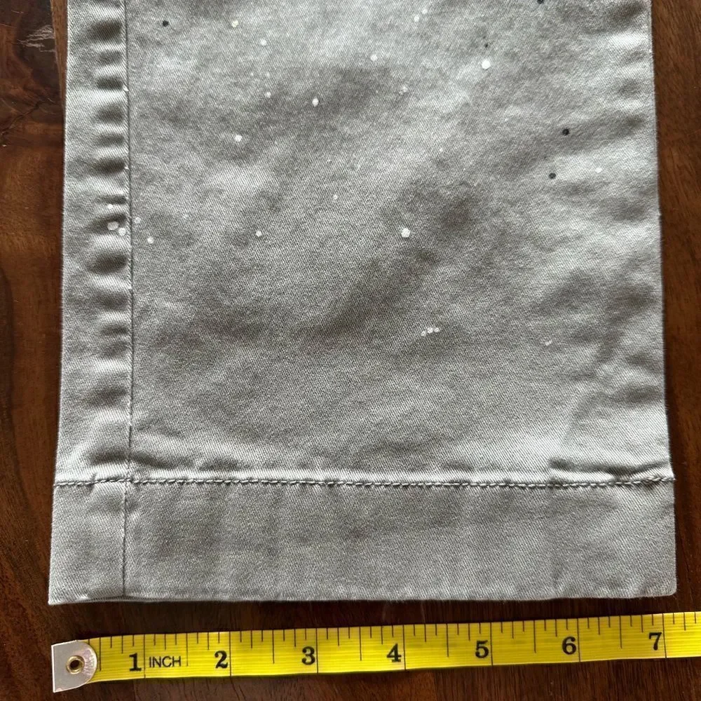 Hand-Splatteted Grey Chino from J Crew - One of a Kind
